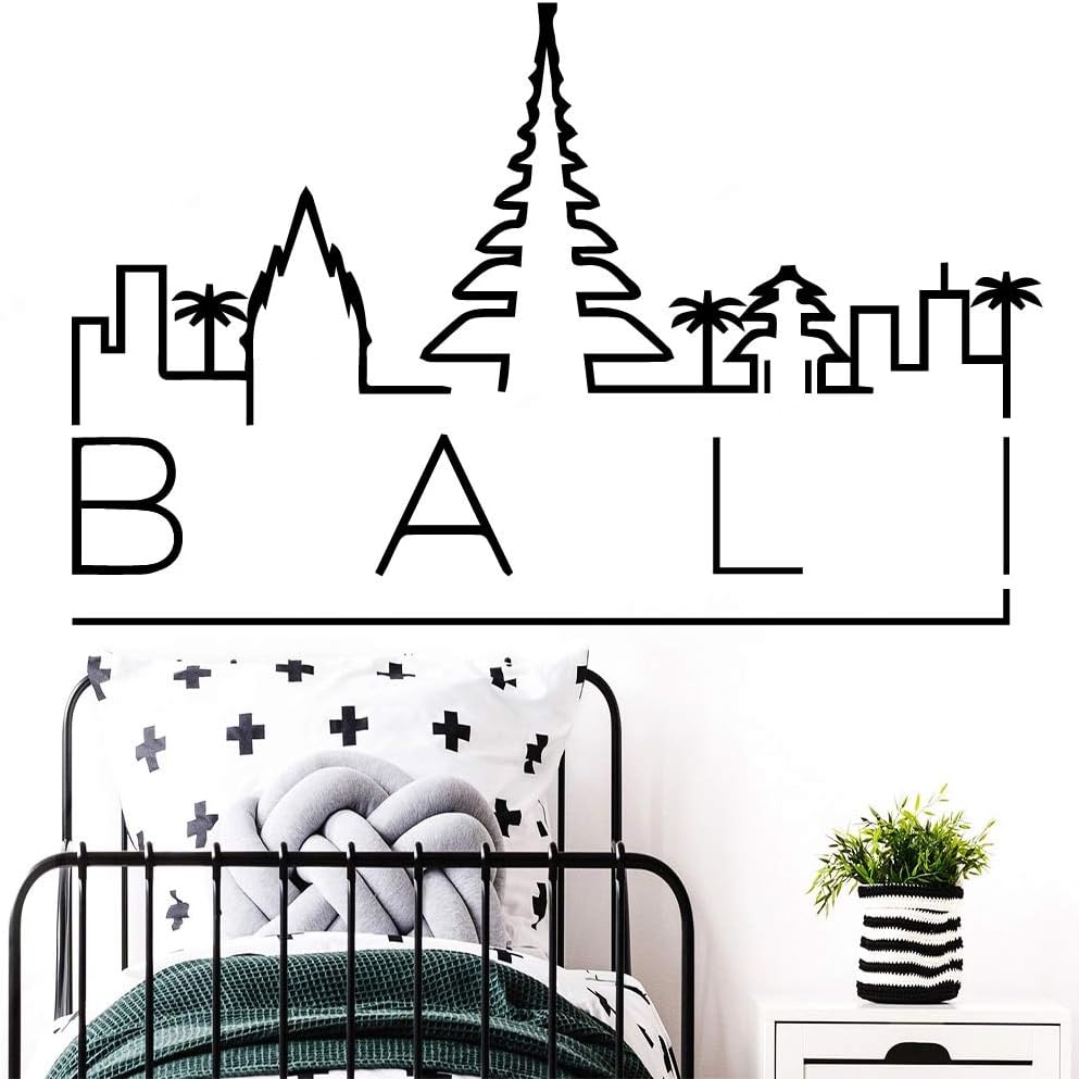 Beautiful Balinese wall sticker self-adhesive vinyl waterproof wall art decal living room school office decoration sticker mural 45x69cm