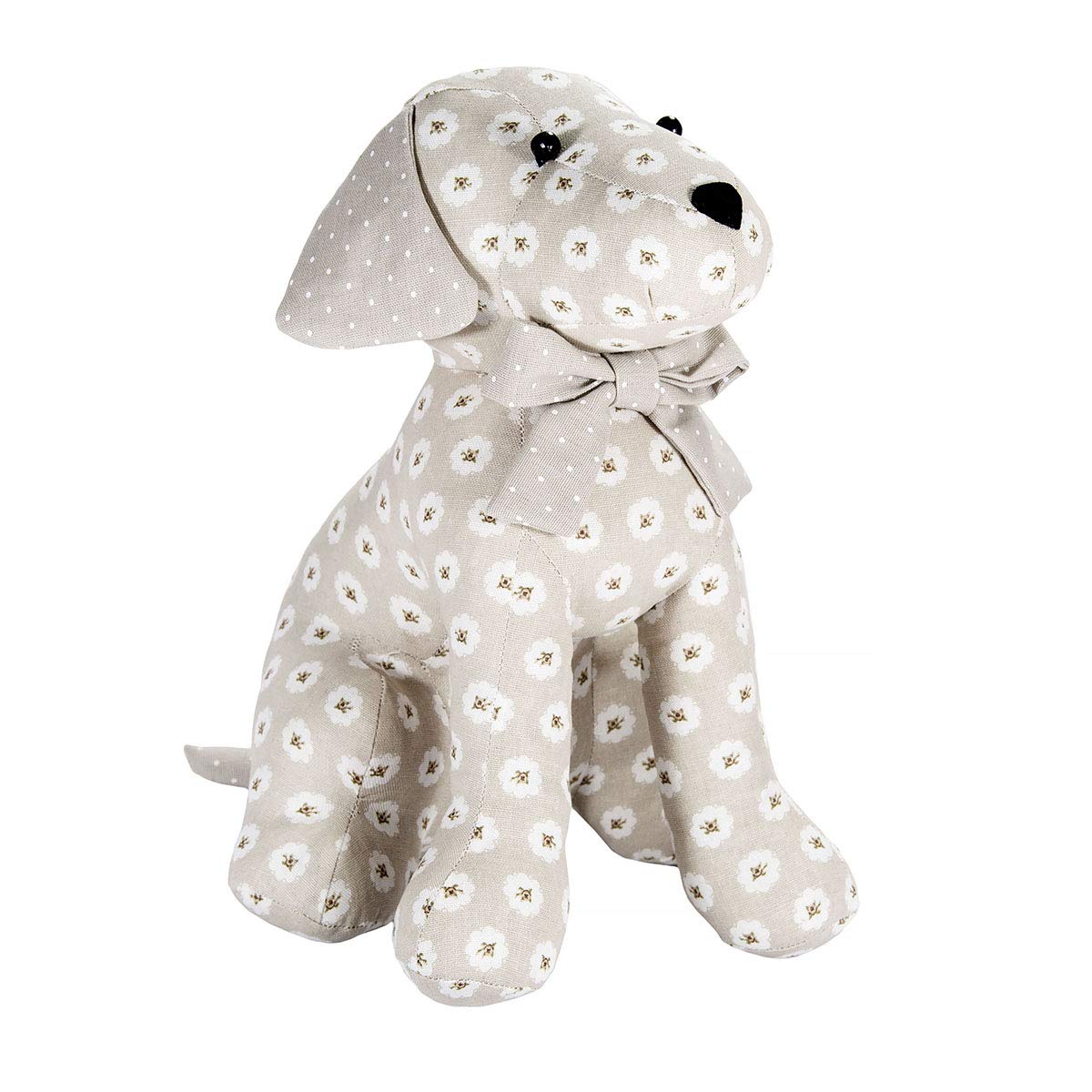 Take Me Home Chunky Cord Ribbed Cute Dog Door Stop 28cm Fabric