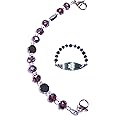 Hidden Hollow Beads Women's Artistic 6.5 or 5.5 inch long Medical Alert ID Interchangeable Replacement Bracelet, Identification Vital info tag