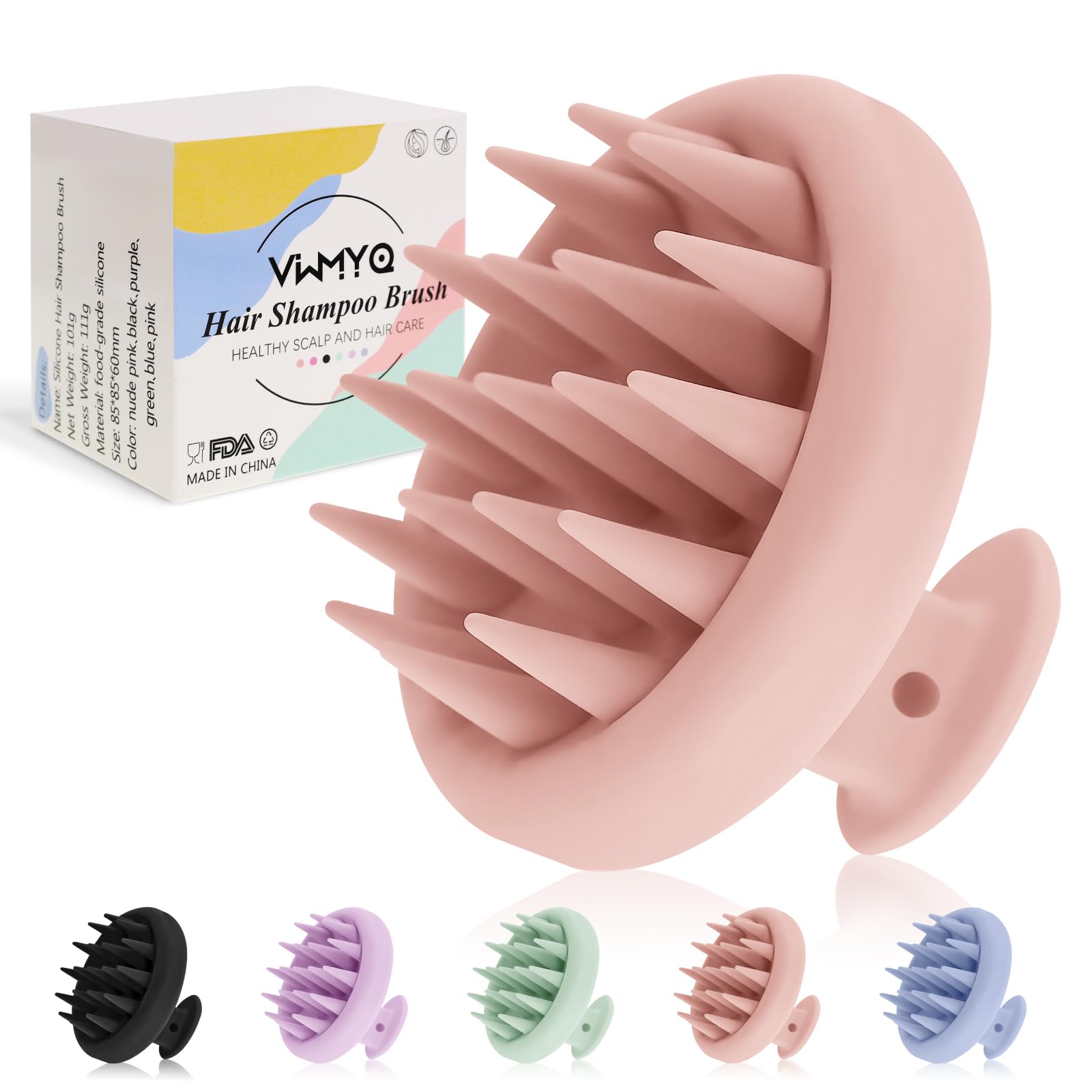 Photo 1 of VWMYQ Soft Silicone Hair Scalp Massager Shampoo Brush, Upgraded Hair Scalp Scrubber for Dandruff Removal for Wet Dry Hair Scalp Brush Easily Reach The Root of Thick Curly Hair Scalp Massager Hair