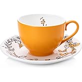 The English Ladies Co Winnie The Pooh Tigger Teacup and Saucer, Fine Bone China, 15 × 15 × 7.2 cm, Multicolor