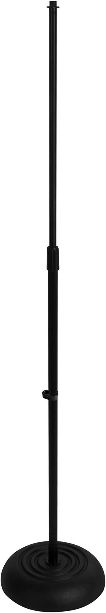 On Stage MS7201B Round Base Microphone Stand, Black
