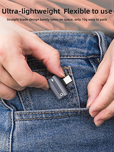 USB C to 3.5mm Headphone and Charger Adapter, 2 in 1 USB C to 3.5mm Aux Headphone Jack with 60W PD Fast Charging Dongle Compatible with Galaxy S22/S22 Ultra/S21/S21+/S21 FE/A53, Google Pixel 5/4/4XL