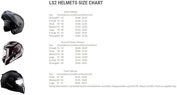 Ls2 Helmets Size Chart Muziker Ie