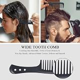 URAQT Hairdressing Combs Set 3 Pack Wide Tooth Carbon Anti Static Heat Resistant view 6