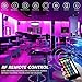 Nexillumi 32.8 Foot/10M, APP Control Color Changing LED SMD 5050 RGB Light Strips with RF Remote, Sync to Music for Rooms, Party, Interior Decoration 32.8ft, Length: 400