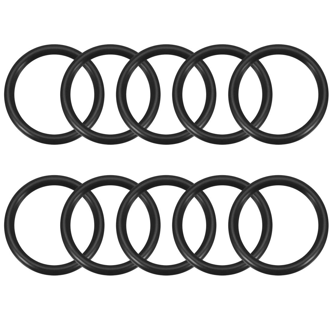 sourcing map Nitrile Rubber O-Rings 28.9mm OD 23.6mm ID 2.65mm Width, Metric Sealing Gasket for Automotive Machine Plumbing, Pack of 10