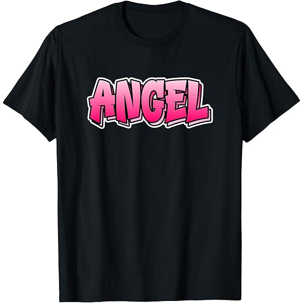 Amazon.com: Angel | Graffiti Style Design That Says Angel T-Shirt