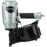 Metabo HPT Coil Framing Nailer, 15&deg; Nails, NV90AGS | Pneumatic Power, Construction Tools, Roof Decking Support, Floor &amp; Truss Applications, 1-3/4 to 3-1/2 in
