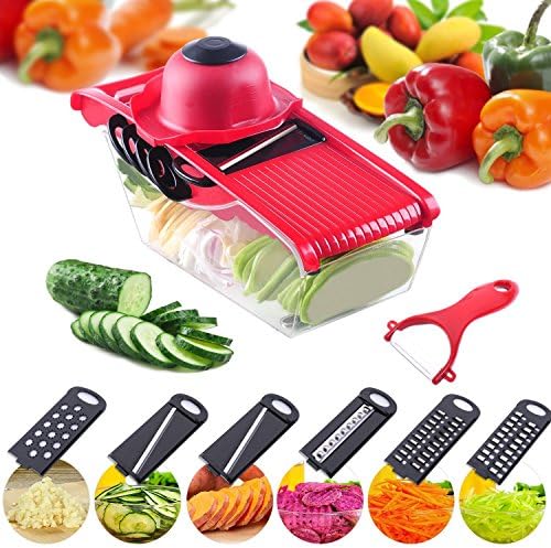Yannuo 5 in 1 Multifunction Manchester Adjustable Manually Vegetable Slicer Kitchen Slicer