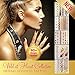 Aloha Sky Metallic Temporary Tattoo |  Festival flash tattoo for Ultra Music Festival, Coachella, Desert Hearts, Stagecoach | Golden Goddess Collection