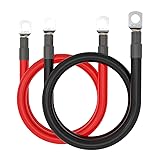 FEDAPURY 2 AWG Gauge Battery Inverter Cables Set