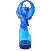 O2COOL Deluxe Handheld Misting Fan Battery Powered Dark Blue