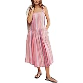 Free People Womens Primavera Stripe Midi