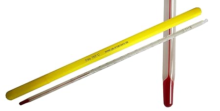 Stabthermometer mit Öse, 0 bis 150° Celsius (Laborthermometer), 30 cm