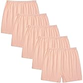 WYCFBD 5pcs Women's Boxers Underwear Cotton Boxers for Women Loose Soft Panties Shorts For Middle Elderly Ladies
