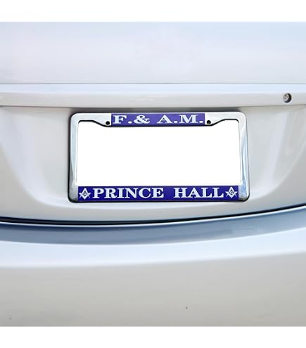 BLVD Thin Frame Masonic License Plate Holder – MASON Logo