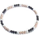 YATOJUZI Baseball Necklace for Men 16"/18"/20" Glitter Rhinestone Clay Beaded Necklace for Men Shiny Cool Baseball Accessories Drip Necklaces Gifts for Players Team Lovers
