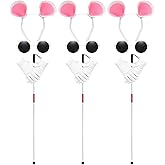 12 Pcs Halloween Mouse Costume Accessories Set, Mouse Headbands Round Sunglasses Folding Blind Cane White Gloves