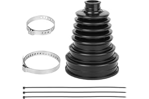 QTCIAL 2-Pack Universal CV Axle Boot Repair Kit with Clamps, Flexible Silicone CV Joint Boot Fits 19–34mm Shafts, Fit for Jeep Honda Nissan Subaru Toyota Kia Chevy Fiat 500 Hyundai BMW Mini Cooper Mitsubishi