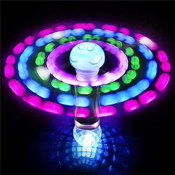 flashing panda meteor storm led changing pattern spinner wand