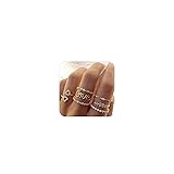 HUASAI Gold Stackable Rings for Women Stocking