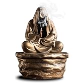 Ceramic Incense Holder for Cone and Coil - Incense Burner Holder Zen Decor with Buddha Statue Design Protection from Evil - 4.72