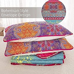 Bohemian Quilt Set Full/Queen, 3 Pieces Boho