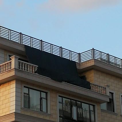 Amazon Com Lklxj Black Terrace Shade Sails 90 Shading Net