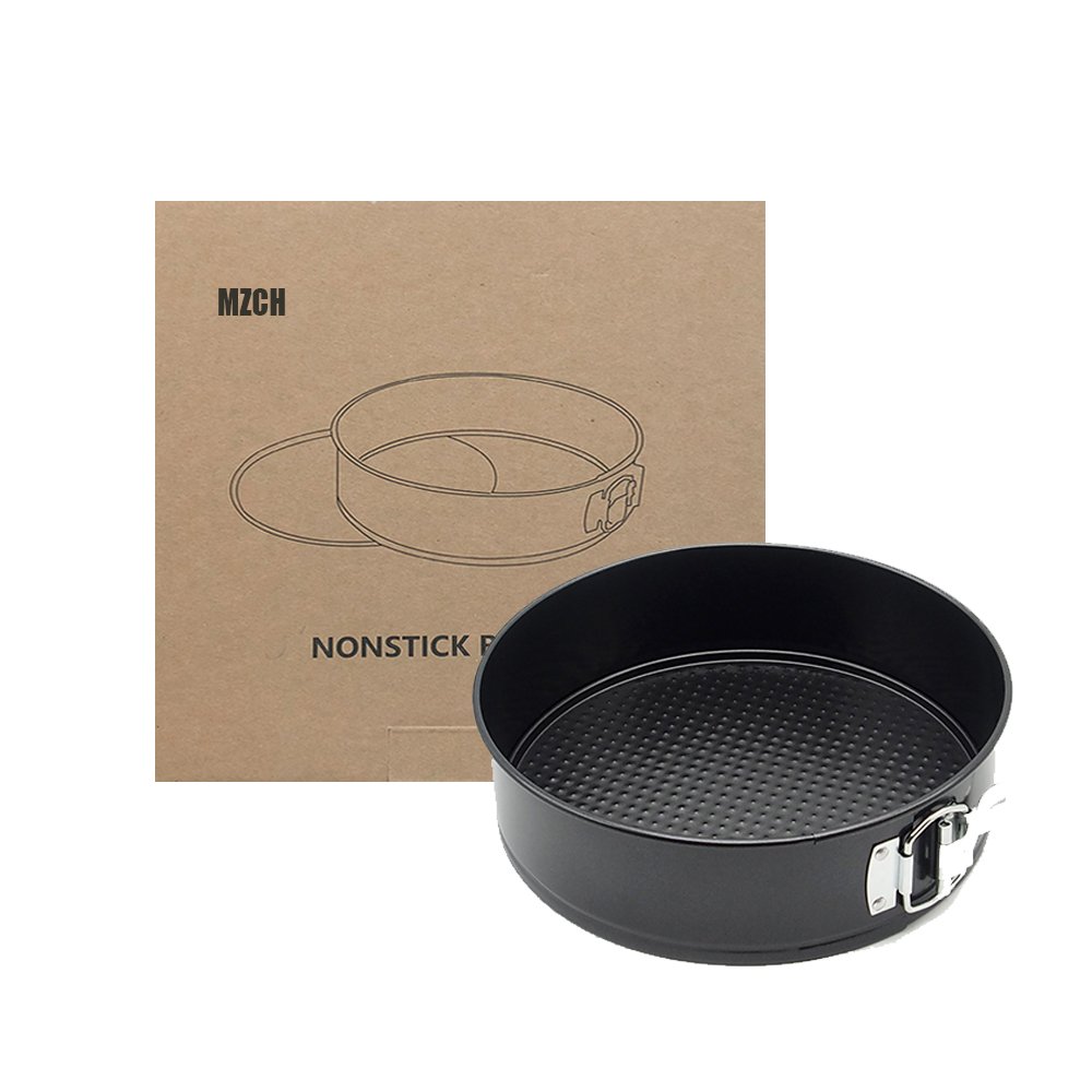 MZCH 7 inches Nonstick Springform Cake Pan Round Cheesecake Pan with Removable Bottom and Quick-Release Latch
