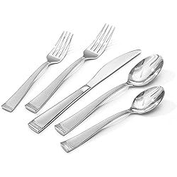 KINGSTONE Silverware Set, 20-Piece Flatware Set for