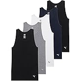 Puma Mens 5 Pack Cotton Rib Tank Top