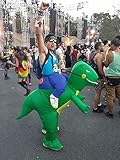 Inflatable Dinosaur Riding T-REX Costume Halloween Costume for Child Inflatable Dinosaur Cosplay (Child)