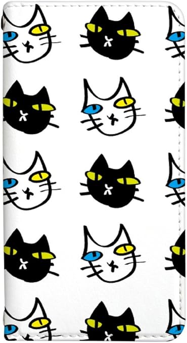 Amazon Co Jp Iphone6s ベルトなし スマホケース 手帳型 ケース アイフォン6s 8085 E 白猫と黒猫パターン かわいい 可愛い 人気 柄 ケータイケース 猫 ねこ 家電 カメラ