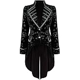 TZMAPU Medieval Retro Gothic Velvet Women's Coat, Formal Casual Work, Costume