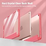 FINTIE Hybrid Case for iPad 9th/8th/7th Gen 10.2 in Pink Pencil Holder Auto view 5