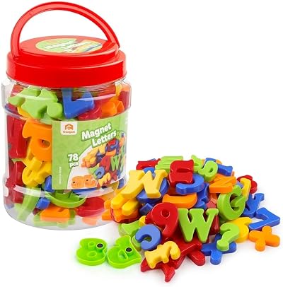 Coogam Magnetic Letters Numbers 78 Pcs Set Alphabet Fridge Learning Toy