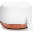 ASAKUKI Essential Oil Diffuser for Home, 500ML Aromatherapy Humidifier | with Remote Control, 7 Color LED Lights, Quiet Cool 