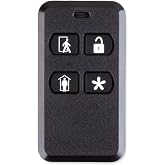 2GIG 2GIG-KEY2-345 4-Button Key Ring Remote | 345 MHz Frequency | Wireless Operation | Key Ring Design | Arm Away &amp; Stay Function | Disarm Control | Panic Activation