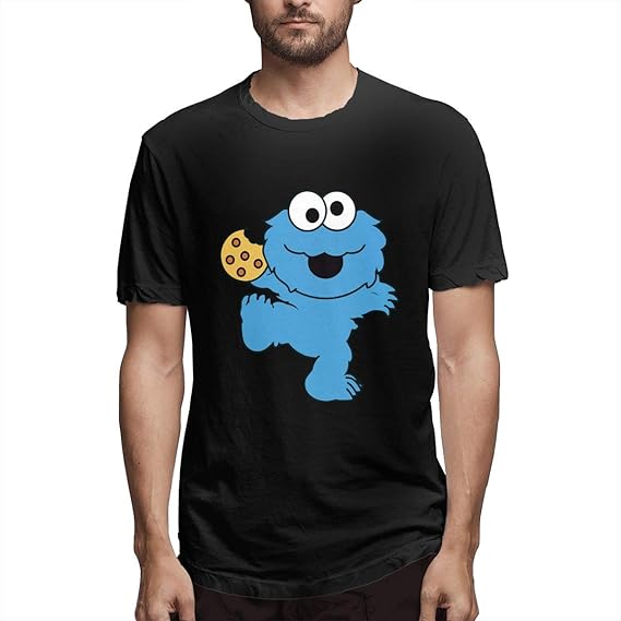 Amazon Co Jp ｔシャツ セサミストリート クッキーモンスター 半袖 スポーツ 男性 通学 通勤 ファッション メンズ インナーシャツ 服 ファッション小物