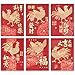 ThxToms Lovely Golden Dog Red Envelopes for 2018 Chinese New Year Gifts, 36 Envelopes - 6 Designs, Small