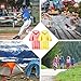 SaphiRose 5 Pack Kids Rain Ponchos Disposable Ponchos Thick Emergency Raincoats