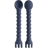 Ryan &amp; Rose Cutie Tensils Baby Spoon and Fork [2 Pack] (Captain)