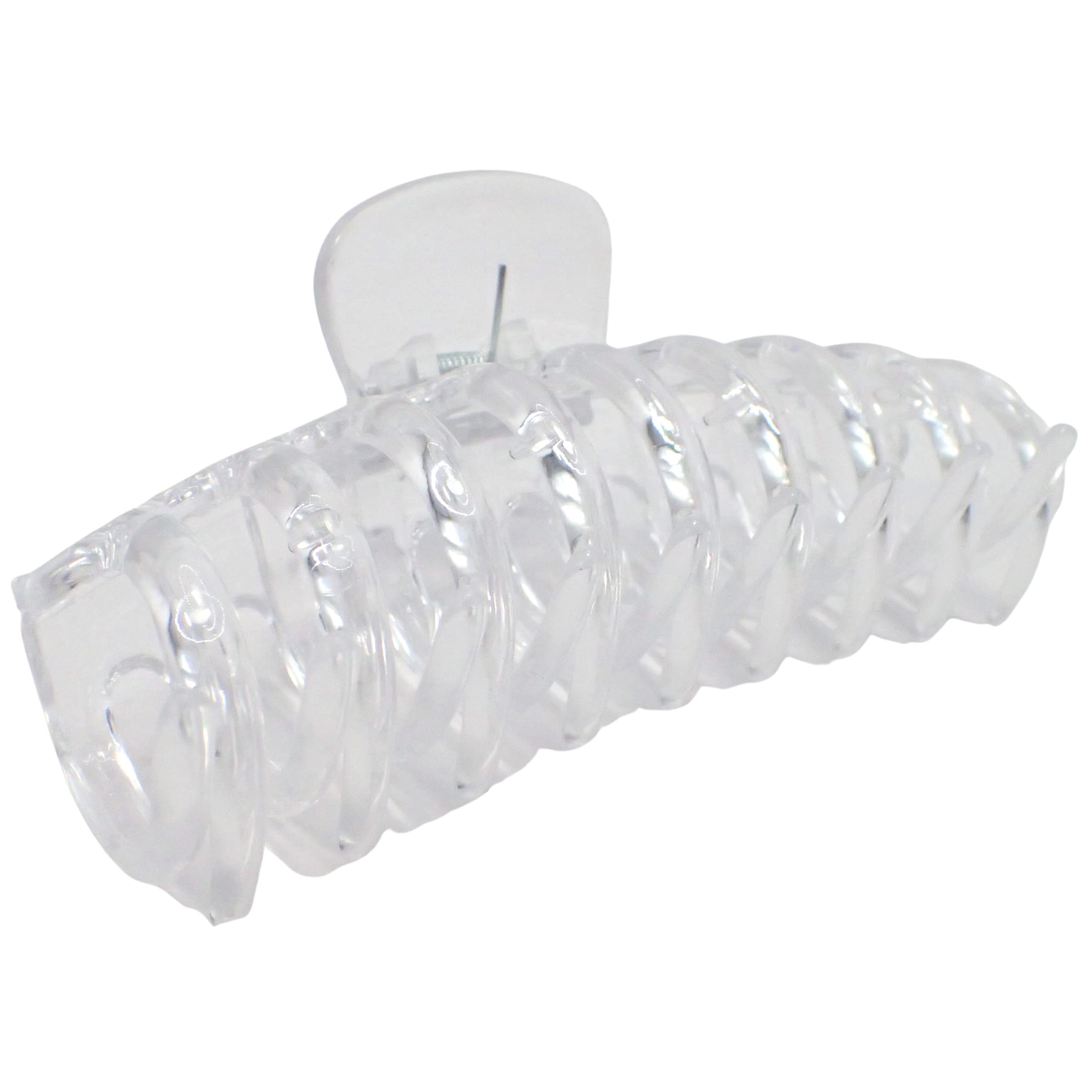 Topkids Accessories Sausage Hair Claw Clips for Women and Girls, Hair Accessories for Women, Large Hair clips, Hair Styling Tools, Hair Clips Women, Large Claw clips (Clear)