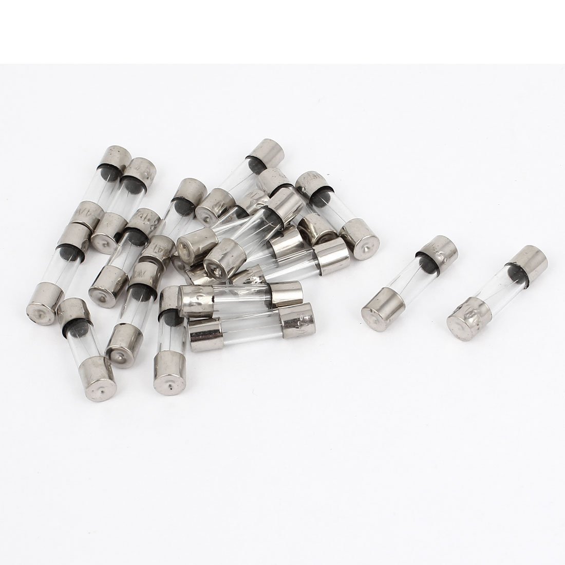sourcingmap 20 Pcs 4A 250V Quick Fast Blow Glass Tube Fuses 5mm x 20mm F4AL250V