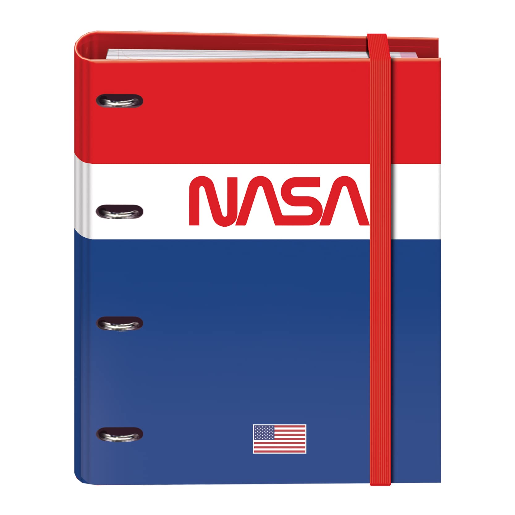 Dohe - Refillable A4 Folder 35 mm rings FSC Mix AEN-COC-000243 - Nasa - Flag
