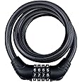 Jasion Bike Lock Cable 4 Digit Resettable Combination Bicycle Lock