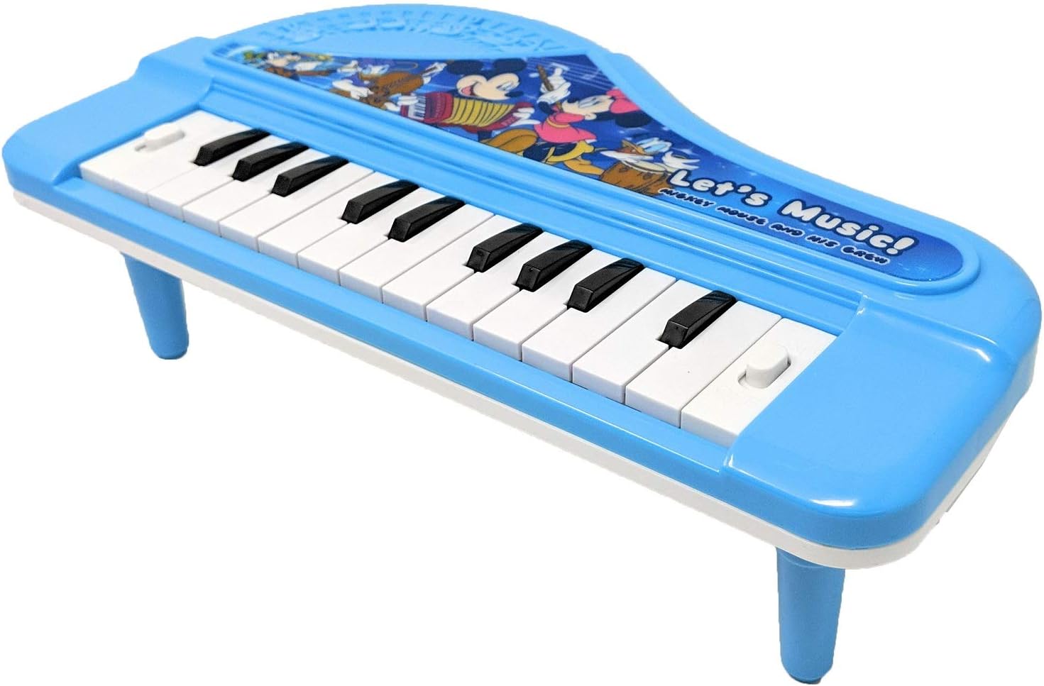 Amazon Disney ピカピカ 光る キッズ ピアノ 足つき 22曲入り ミッキーフレンズ ピアノ 鍵盤楽器 おもちゃ