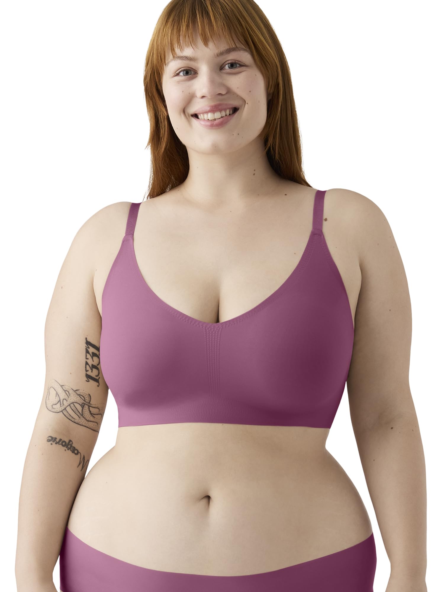 Photo 1 of True & Co True Body Triangle Convertible Strap Bra Red Violet
