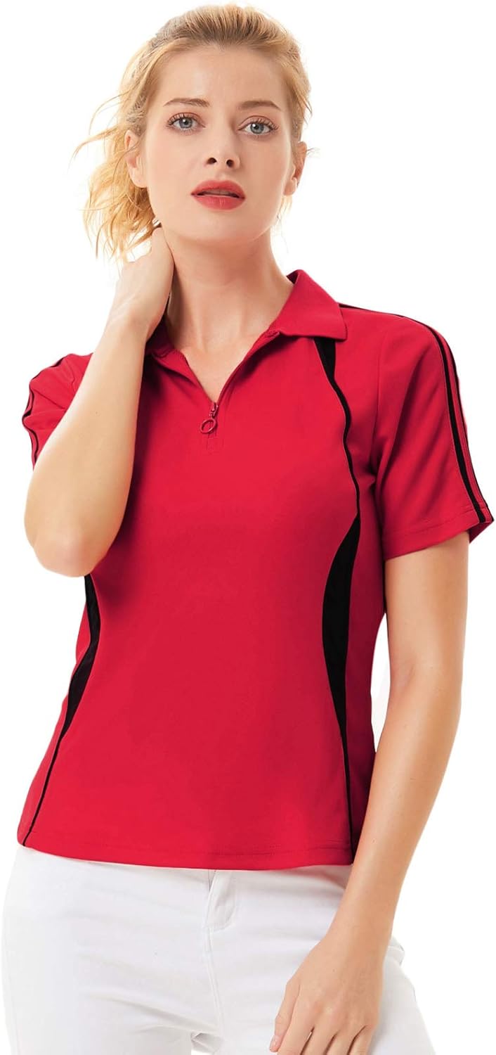 JACK SMITH Women Short Sleeve Moisture Wicking Sport Golf Polo Shirt Tops at  Women’s Clothing store